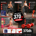 Pack Fitness Complet – Bandes en Tissu, Haltères, Tapis & Corde