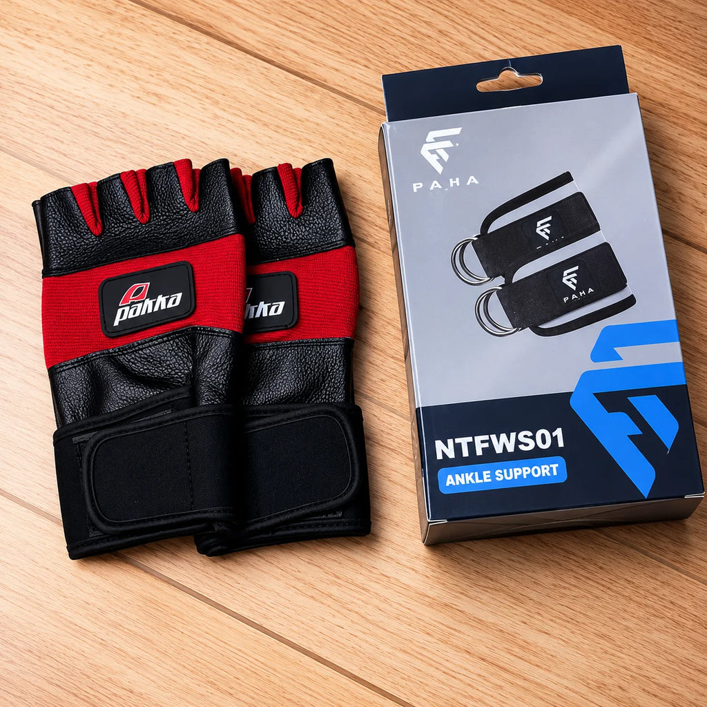 Pack Entraînement 2 Pièces – Gants de Fitness +Une seule sangle de Cheville